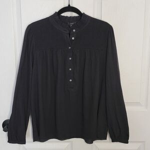 J. Crew Long Sleeve Button-Down Gauze Top